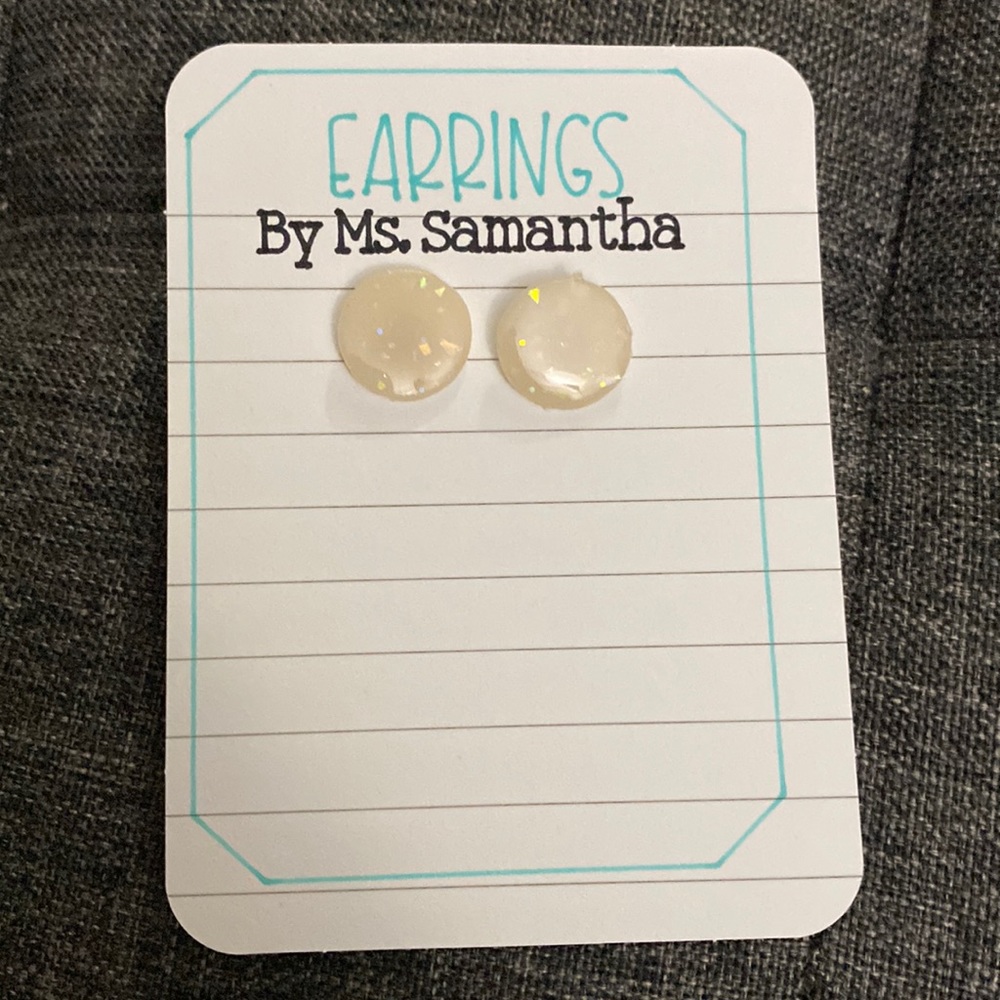 Clay Earrings -SPARKLES